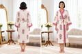 Robe Block Print | Branco & Rosa Floral