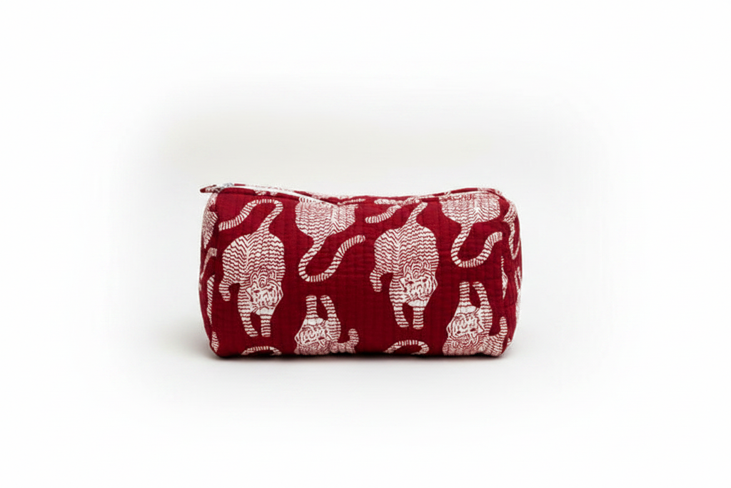 Bolsa bordeaux tigres - individual