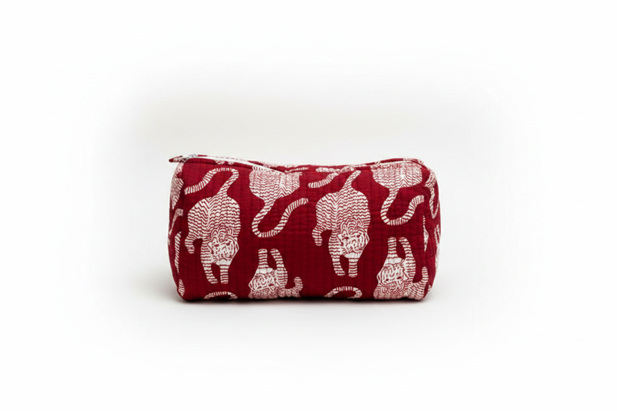 Bolsa bordeaux tigres - individual