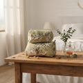 Bolsa maquilhagem verde animais cenário