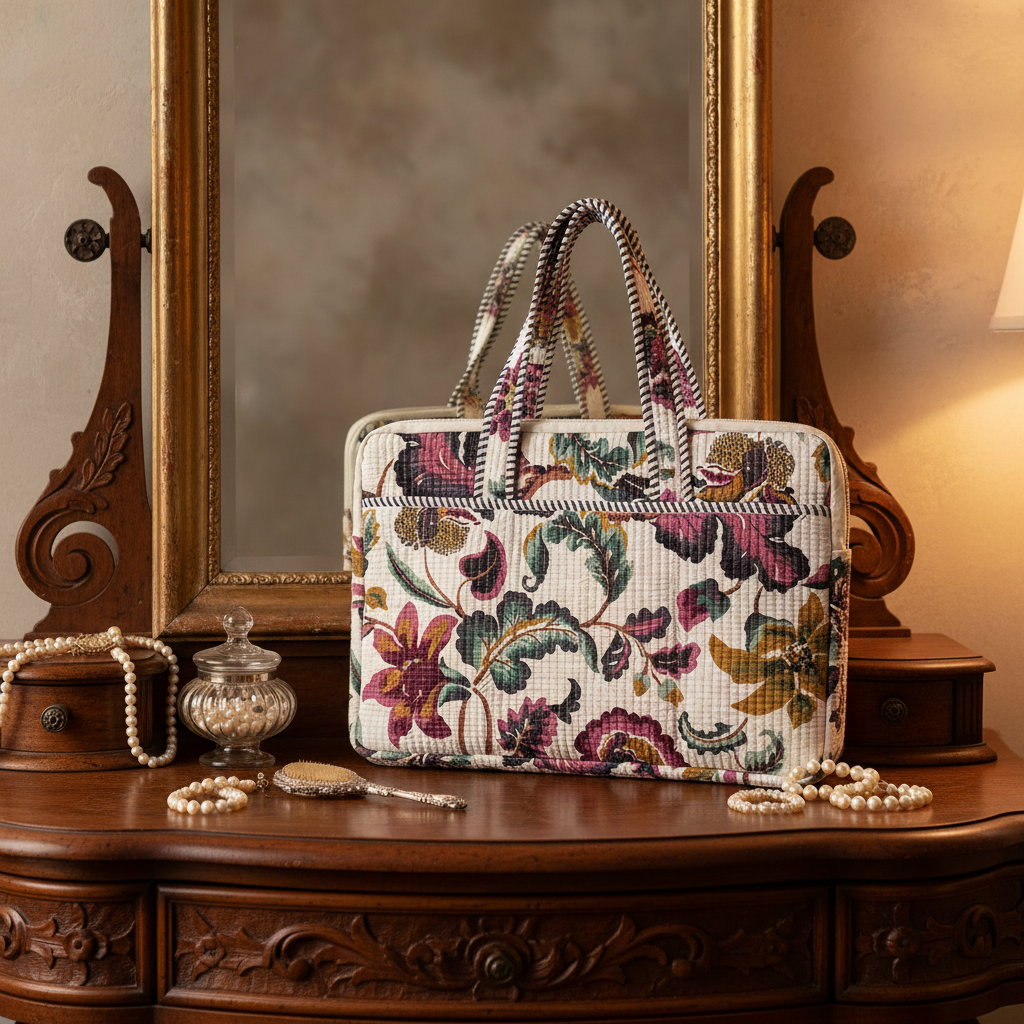 Capa floral branco cenário