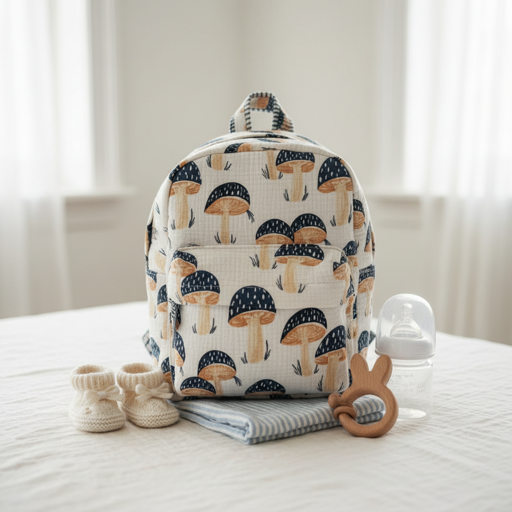 Mochila Cogumelos Azuis — Bebé