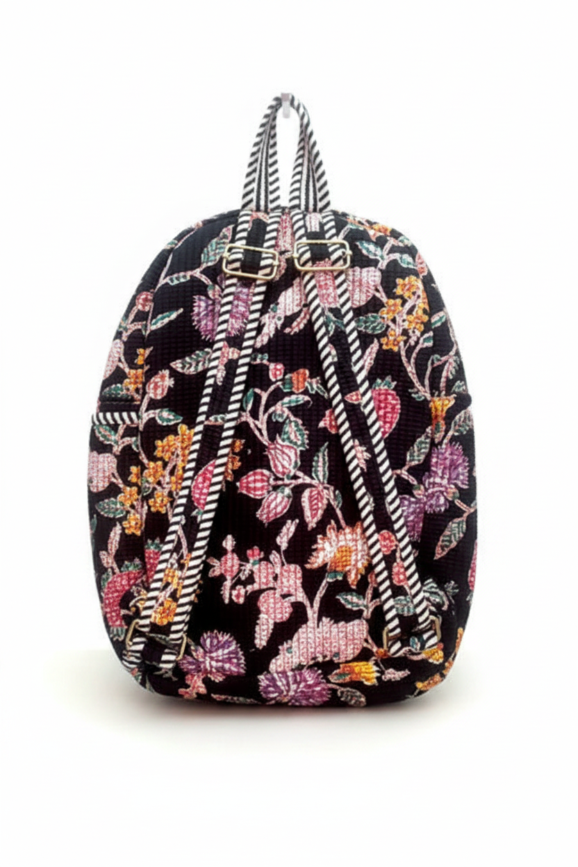 Mochila Floral - Vista de trás