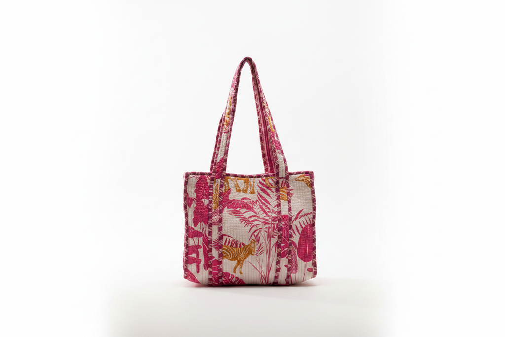 Tiffin Bag animais da selva com palmeiras clarificada