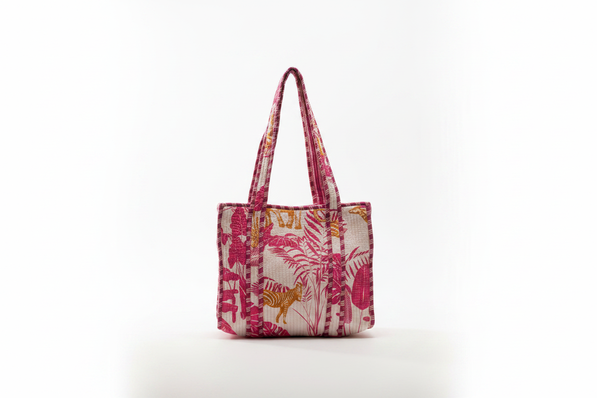 Tiffin Bag animais da selva com palmeiras clarificada